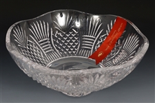 WATERFORD CRYSTAL HARVEST 2017 SIGNED CENTERPIECE BOWL