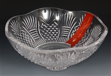 WATERFORD CRYSTAL HARVEST 2017 SIGNED CENTERPIECE BOWL