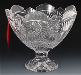 WATERFORD CRYSTAL CHRISTMAS CENTERPIECE COMPOTE BOWL
