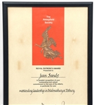 ROYAL PATRONS AWARD SIGNED BY KING CHARLES III