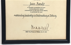 ROYAL PATRONS AWARD SIGNED BY KING CHARLES III