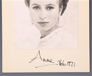 1971 PRINCESS ANNE SIGNED PHOTO
