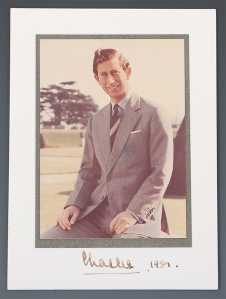 1981 KING CHARLES III SIGNED PHOTO