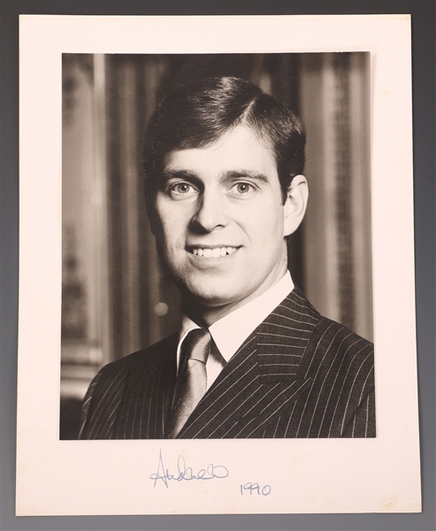 PRINCE ANDREW SIGNED PORTRAIT PHOTO