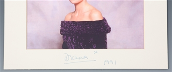 1991 DIANA PRINCESS OF WALES SIGNED PHOTO PRINT