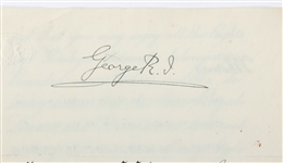 KING GEORGE V SIGNED DOCUMENT MEDAL AWARD 