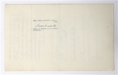 KING GEORGE V SIGNED DOCUMENT MEDAL AWARD 