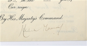 KING GEORGE VI SIGNED DOCUMENT ROYAL PARDON