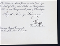 QUEEN ELIZABETH II PRINCE PHILIP SIGNED ROYAL DOCUMENT