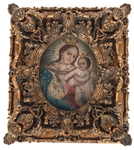 20TH C. MEXICAN RETABLO OF OUR LADY REFUGE OF SINNERS