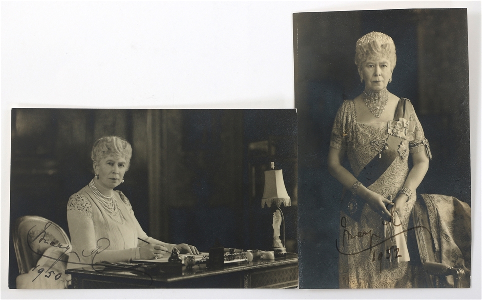 QUEEN CONSORT MARY OF TECK SIGNED PHOTO PRINTS