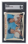 1960 TOPPS RIVAL ALL-STARS #160 BASEBALL CARD GRADED