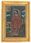 OIL ON CANVAS LADY OF IMMACULATE CONCEPTION PAINTING 