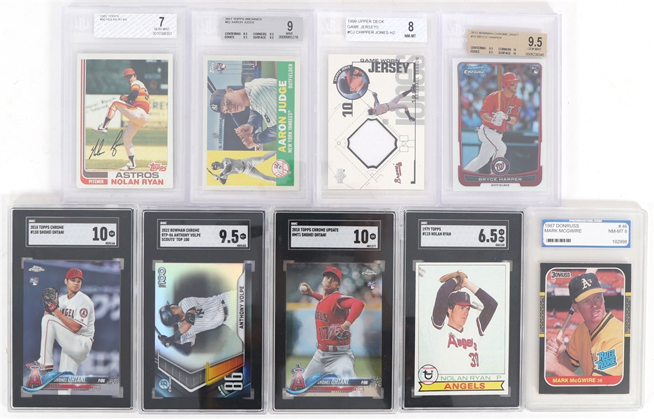 1979 - 2022 BASEBALL TRADING CARDS GRADED