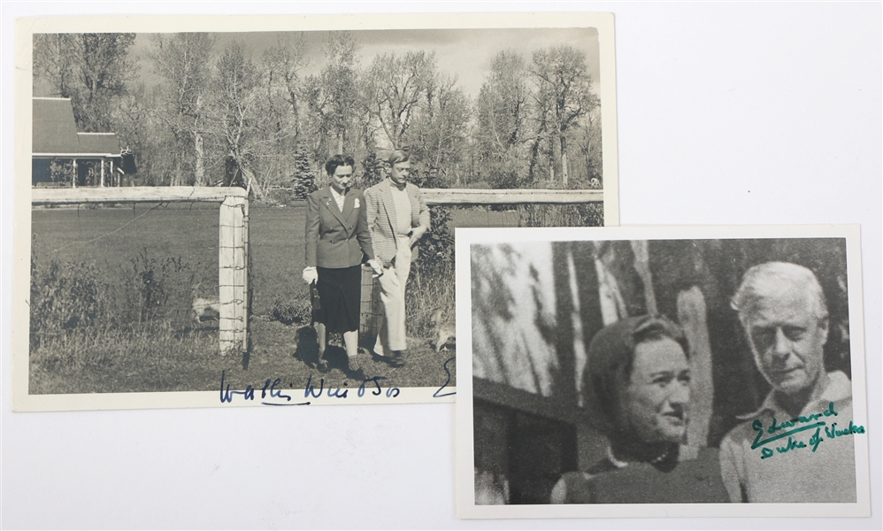 KING EDWARD VIII & WALLIS SIMPSON SIGNED PHOTOGRAPHS