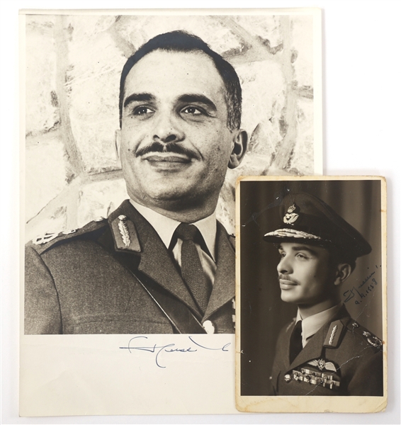 KING HUSSEIN OF JORDAN SIGNED PHOTOS