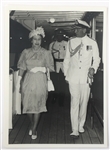 QUEEN ELIZABETH II HMY BRITANNIA PHOTO MENU & SIGNATURE