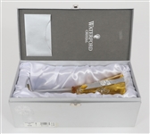 WATERFORD CRYSTAL LIMITED ED SNOWFLAKE AMBER FLUTE