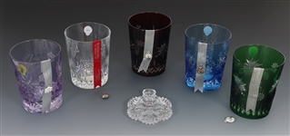 WATERFORD CRYSTAL SNOWFLAKE WISHES TUMBLERS & ORNAMENT