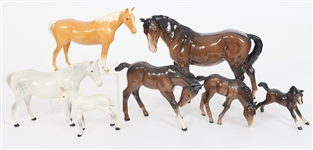 BESWICK ENGLAND PORCELAIN HORSE FIGURINES