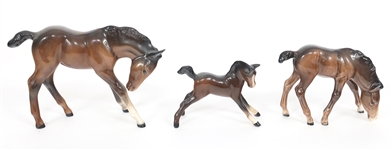 BESWICK ENGLAND PORCELAIN HORSE FIGURINES