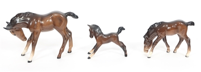 BESWICK ENGLAND PORCELAIN HORSE FIGURINES