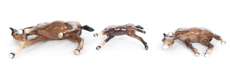 BESWICK ENGLAND PORCELAIN HORSE FIGURINES