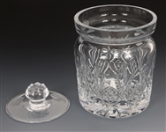 WATERFORD CRYSTAL LISMORE BISCUIT JAR WITH LID