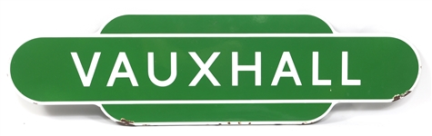 BRITISH RAILWAYS VAUXHALL TOTEM SIGN