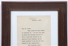 US FIRST LADY ELEANOR ROOSEVELT SIGNED TYPED LETTER 