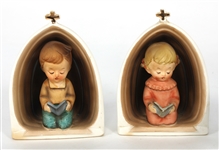PORCELAIN HOLY WATER FONTS & RELIGIOUS WALL DECORATIONS