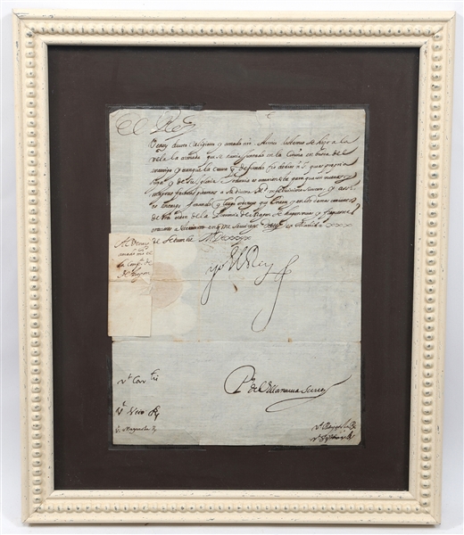 KING PHILIP II OF SPAIN SIGNED DOCUMENT