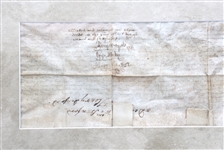 16th C. DEED MANUSCRIPT SIGNED WM & HENRY STANFORD