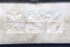 16th C. DEED MANUSCRIPT SIGNED WM & HENRY STANFORD