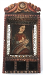 PERUVIAN CUZCO SCHOOL MADONNA & CHILD SHRINE