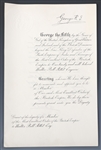 1918 KING GEORGE V & PRINCE EDWARD SIGNED DOCUMENT 