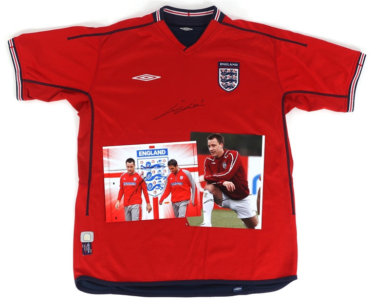JOHN TERRY SIGNED SOCCER JERSEY & PHOTOGRAPH PRINTS