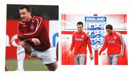 JOHN TERRY SIGNED SOCCER JERSEY & PHOTOGRAPH PRINTS
