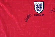 DAVID BECKHAM & MICHAEL OWEN SIGNED SOCCER JERSEY
