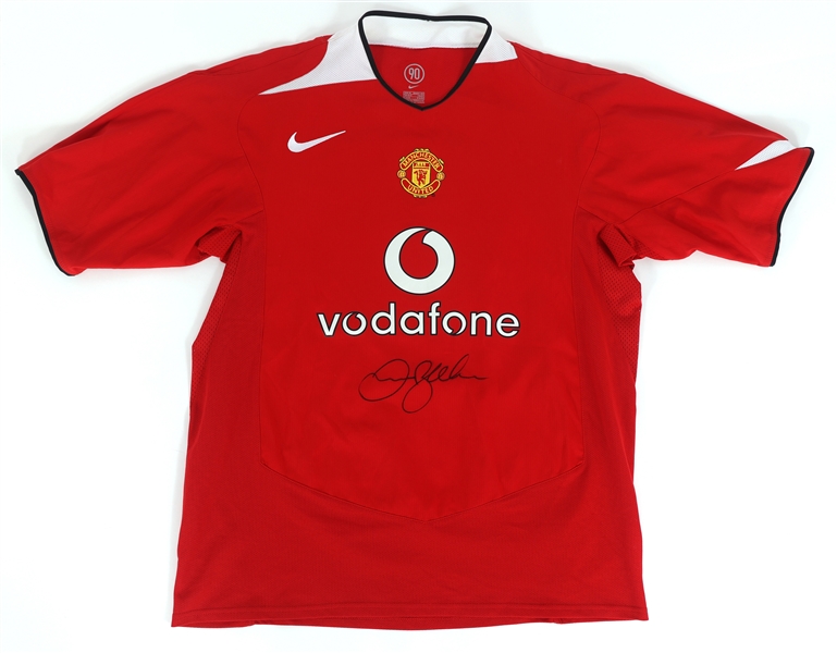 DAVID BECKHAM SIGNED MANCHESTER UNITED SOCCER JERSEY