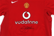 DAVID BECKHAM SIGNED MANCHESTER UNITED SOCCER JERSEY