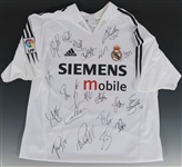 2004/05 REAL MADRID BECKHAM SQUAD SIGNED SOCCER JERSEY