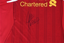 STEVEN GERRARD LUIS SUAREZ SIGNED SOCCER JERSEYS