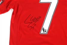 STEVEN GERRARD LUIS SUAREZ SIGNED SOCCER JERSEYS