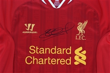 STEVEN GERRARD LUIS SUAREZ SIGNED SOCCER JERSEYS
