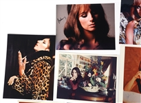 BARBRA STREISAND SIGNED PHOTOS AND MANUSCRIPT