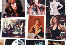 BARBRA STREISAND SIGNED PHOTOS AND MANUSCRIPT