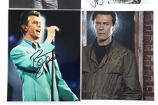 MUSCIAN AUTOGRAPHS - BOWIE, MICHAEL JACKSON, MELLENCAMP