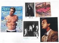 MUSICIAN AUTOGRAPHS - JOEL, OZBOURNE, VAN HALEN 
