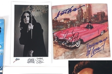 MUSICIAN AUTOGRAPHS - JOEL, OZBOURNE, VAN HALEN 